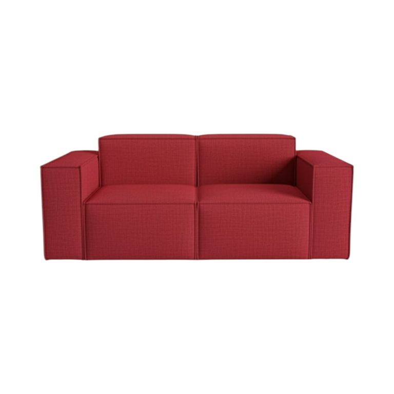 SOFA AURA DOS CUERPOS LINO Rojo