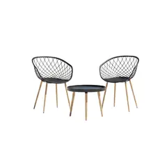 HABITA2 CHILE - Set de Mesa y 2 Sillas Modernas - Magic Mesh