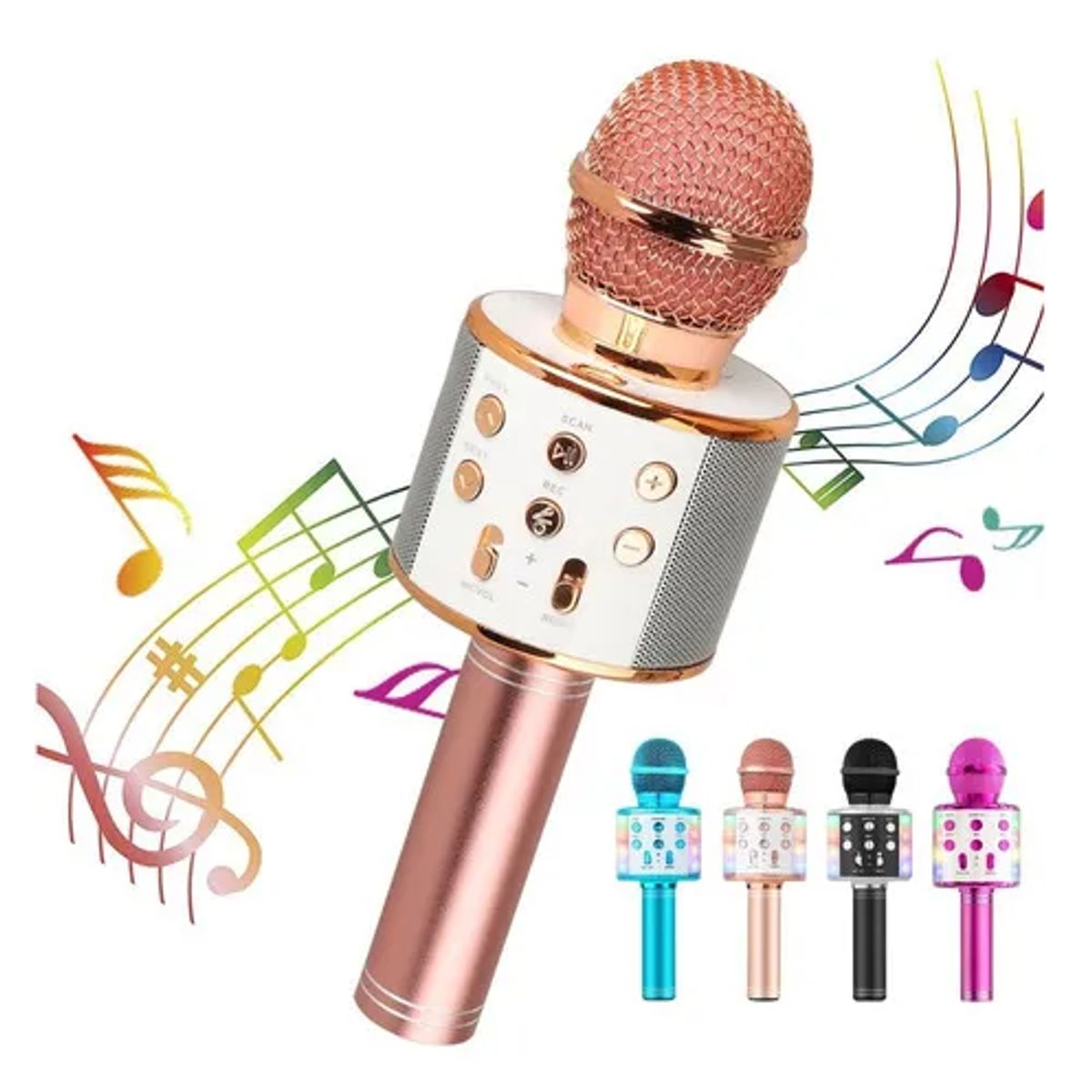 GENERICO - Micrófono Karaoke con Bluetooth para Niños