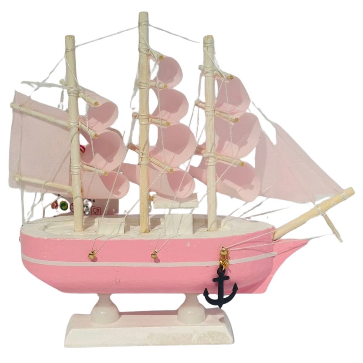 GENERICO - Decoración Barco Velero De Madera 15cm