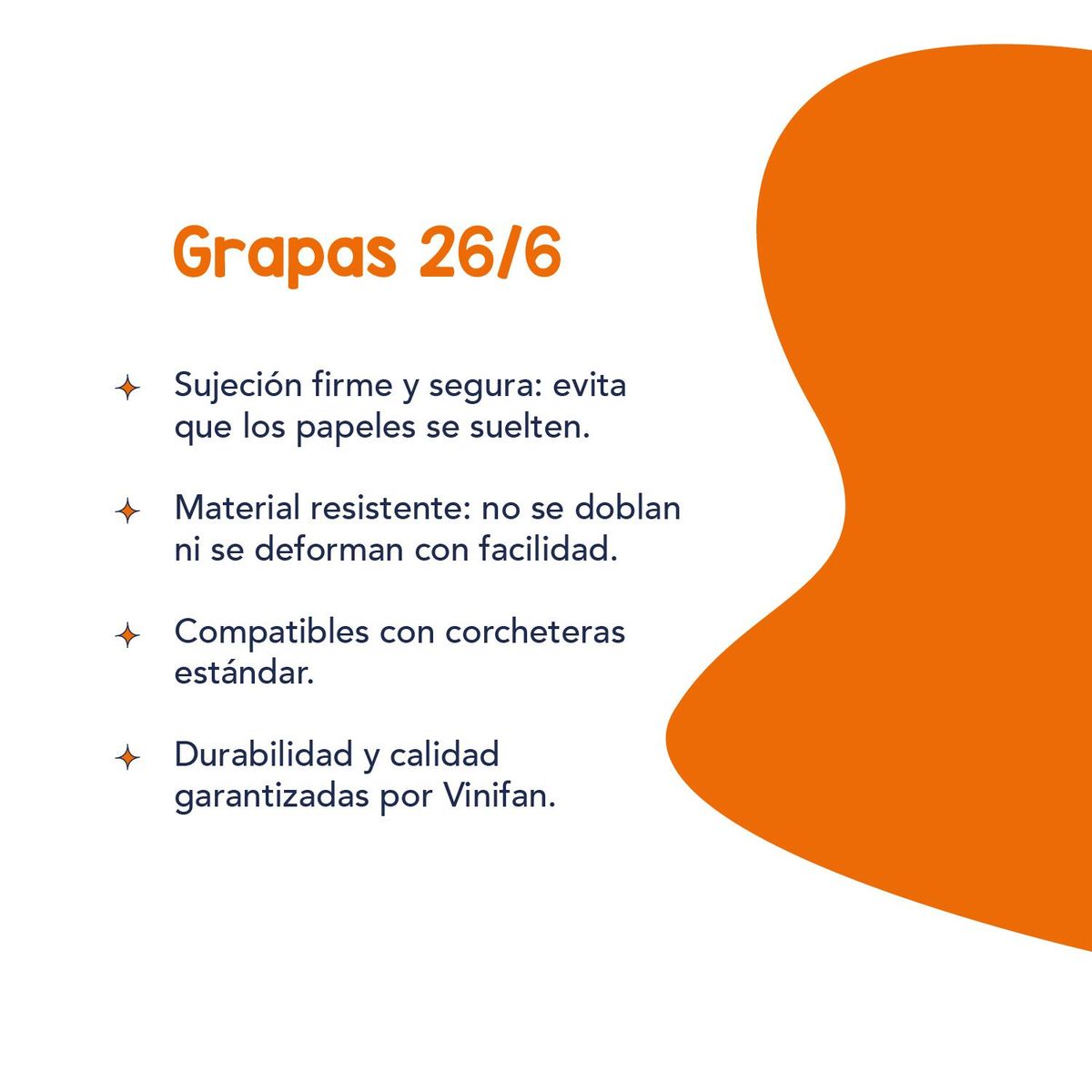 GENERICO - Caja Corchetes/Grapas 26/6 Vinifan - 5000 uds