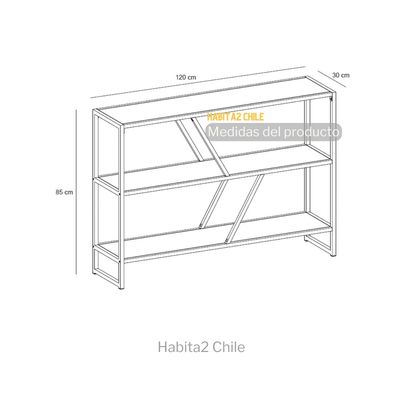 Imagen 2 del producto Arrimo Apenino con repisa de 3 niveles estilo industrial