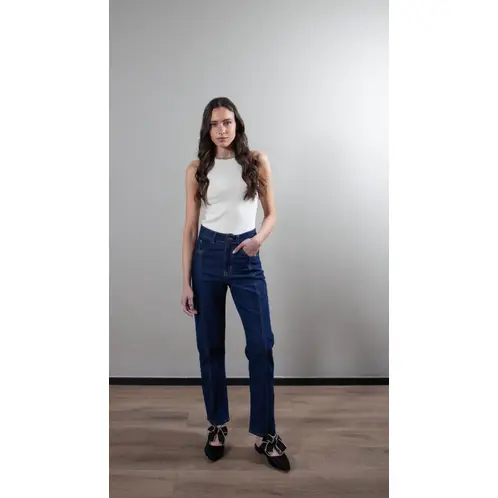 LA MURA - Jeans Mila Azul Straight