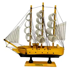 GENERICO - Adorno Barco Velero De Madera 23cm