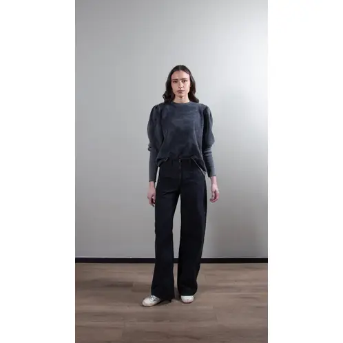 LA MURA - Polerón Olivia Gris Lavado