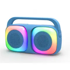 GENERICO - Bocina Portátil Bluetooth Con USB Y Luces LED