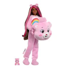 BARBIE - Muñeca Cutie Reveal Care Bears colección rosa