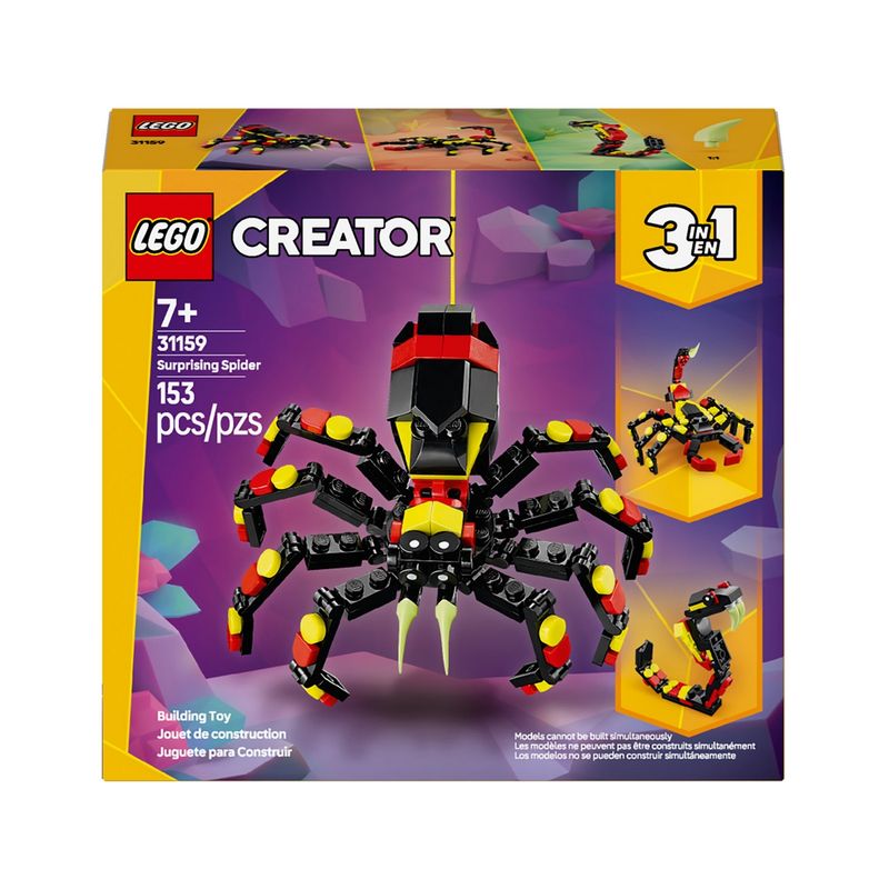 LEGO - Bloques LEGO CREATOR Fauna Salvaje 153 piezas araña