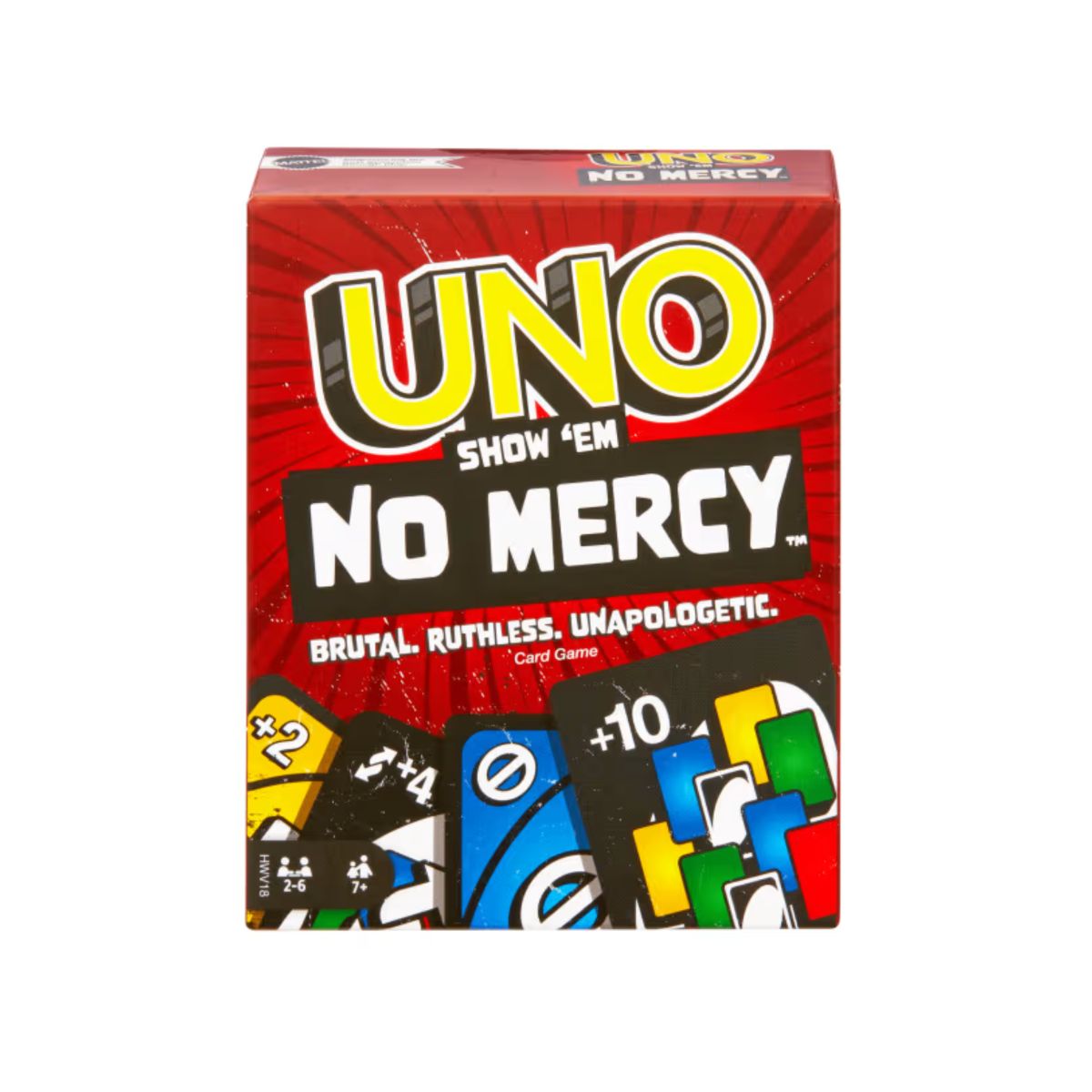 ANSALDO - Juego de cartas GAMES UNO No Mercy