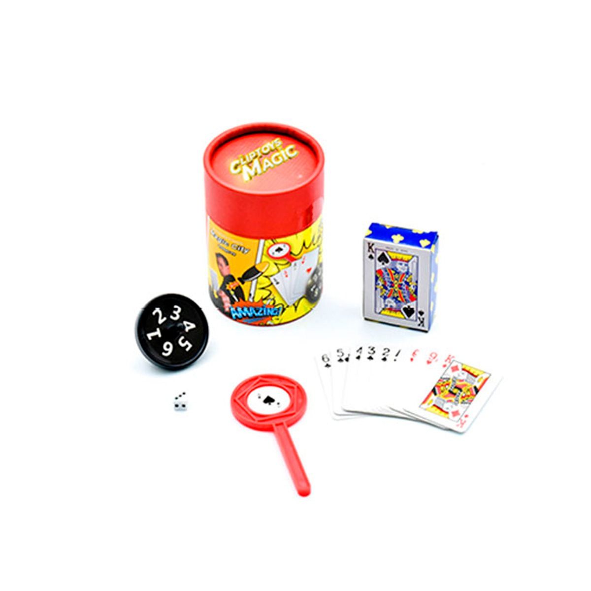 ANSALDO GAMES - Juego de magia cartas portátiles rojas