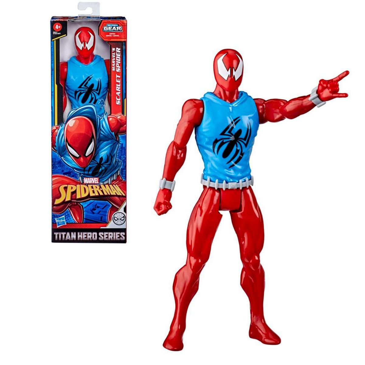 ANSALDO - SPIDERMAN FIGURA TITAN HEROE WEB WARRIORS - SCARLET SPIDER