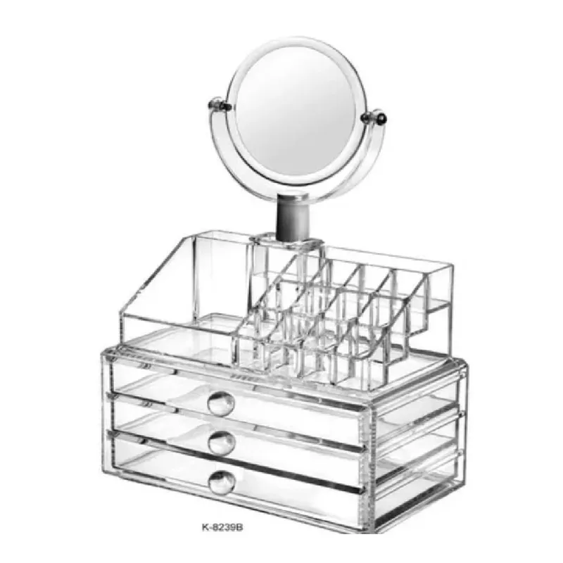 GENERICO - Organizador De Maquillaje Cosmetiquero Joyero Espejo