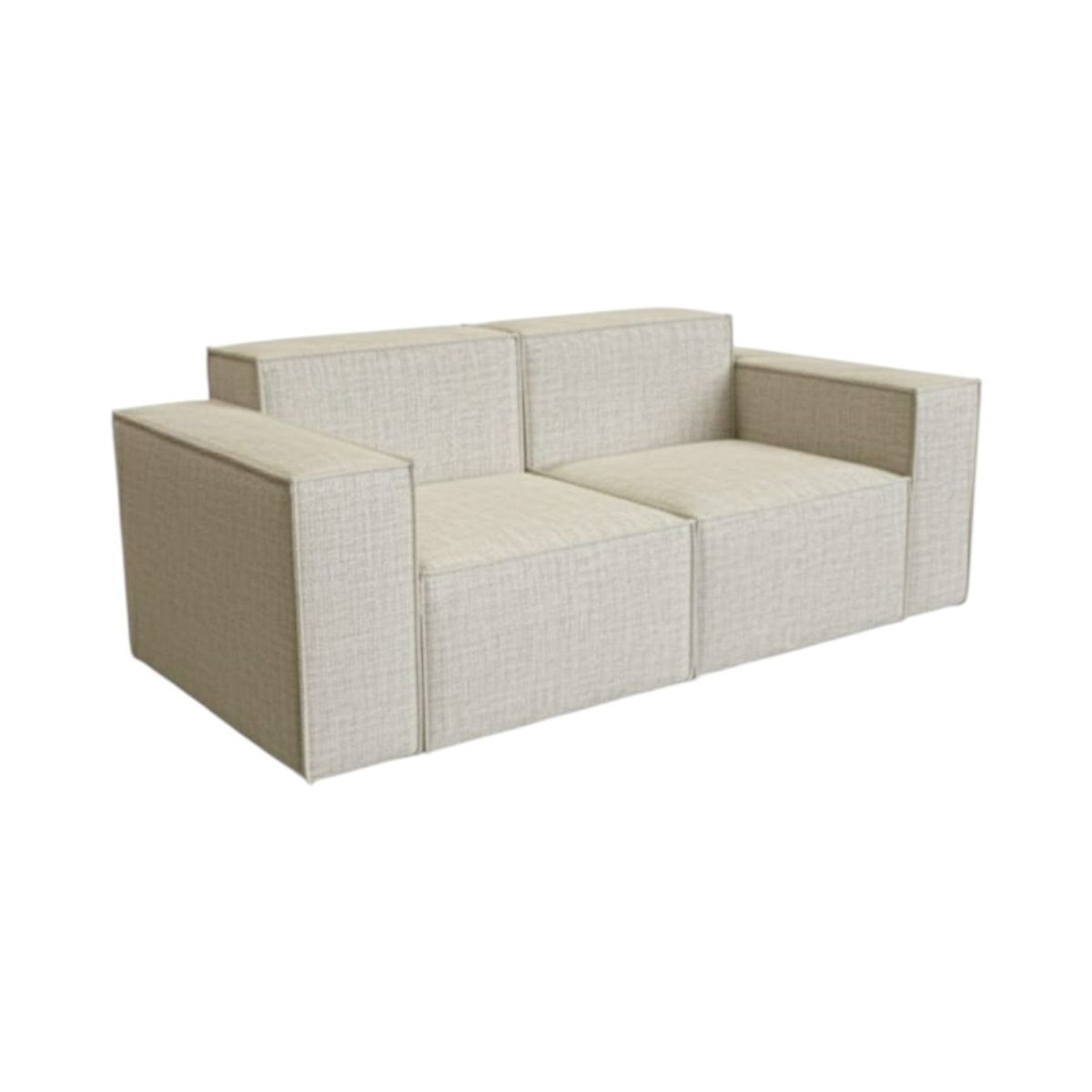 DISEÑOS VALESTRINI - SOFA AURA DOS CUERPOS LINO CRUDO