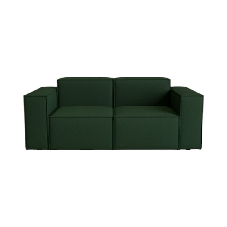 SOFA AURA DOS CUERPOS LINO VERDE Verde oliva