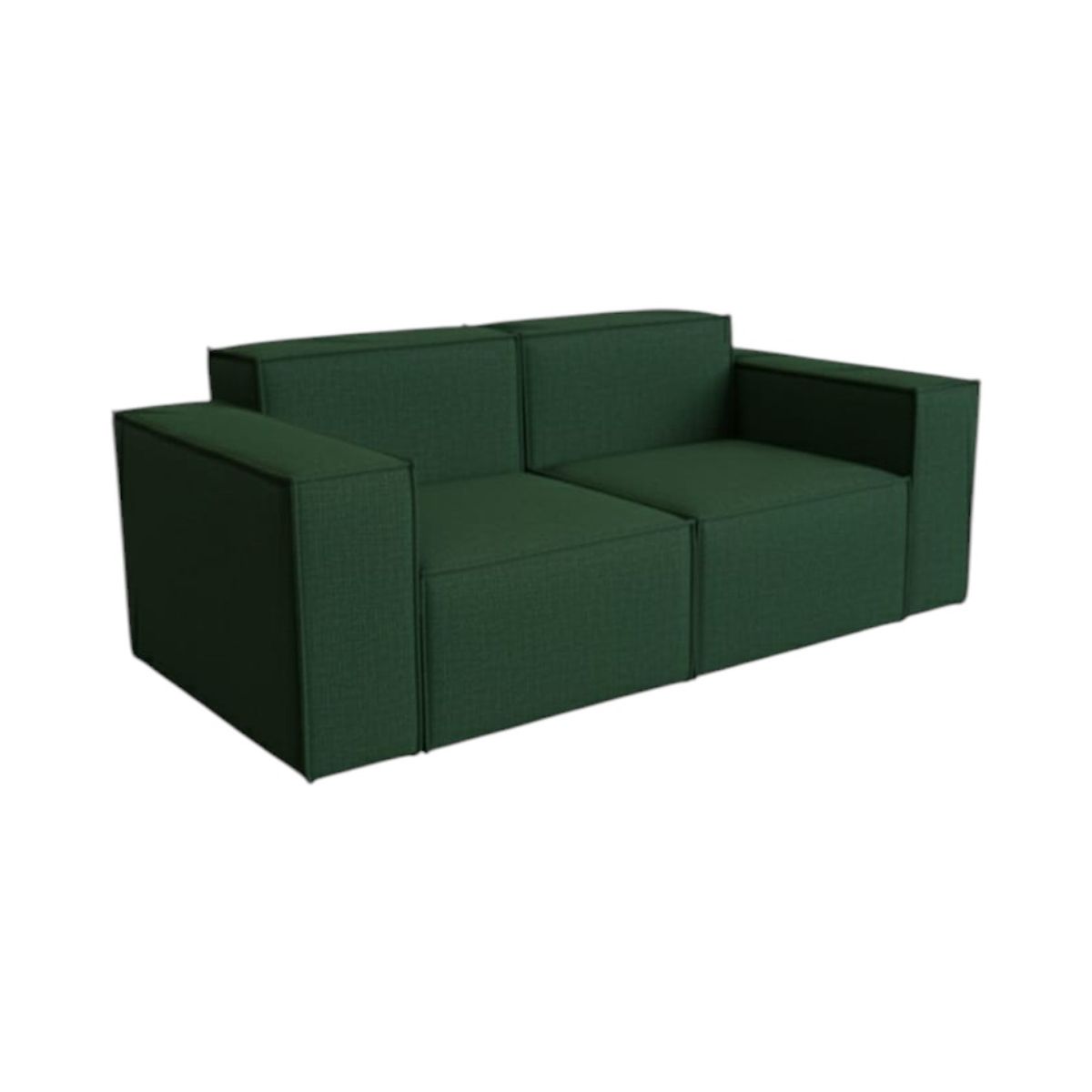 DISEÑOS VALESTRINI - SOFA AURA DOS CUERPOS LINO VERDE