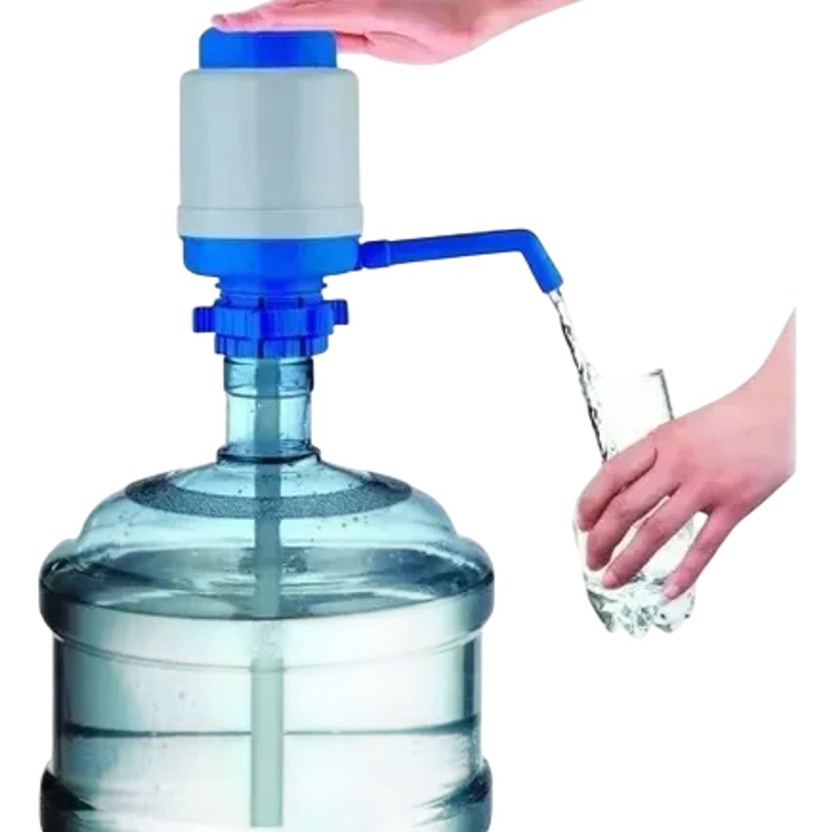 GENERICO - Dispensador Agua Manual 10 A 20 Lts Bomba Botellon Azul