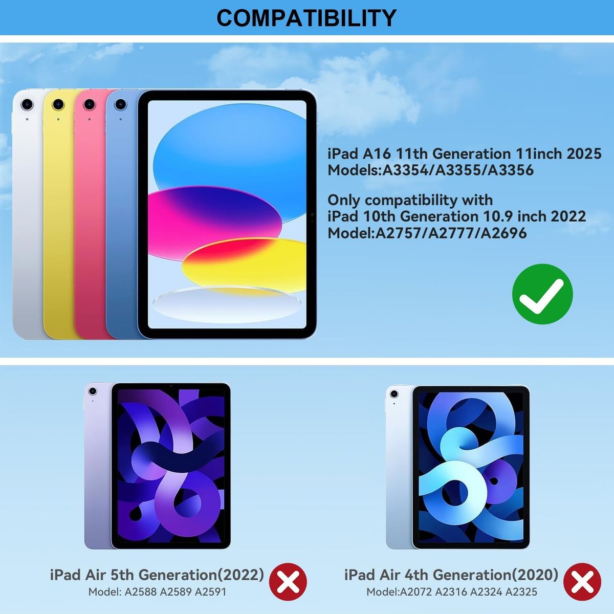 GENERICO - Funda Con Teclado Para iPad 11 / 10 Gen 10.9 Magnético Español