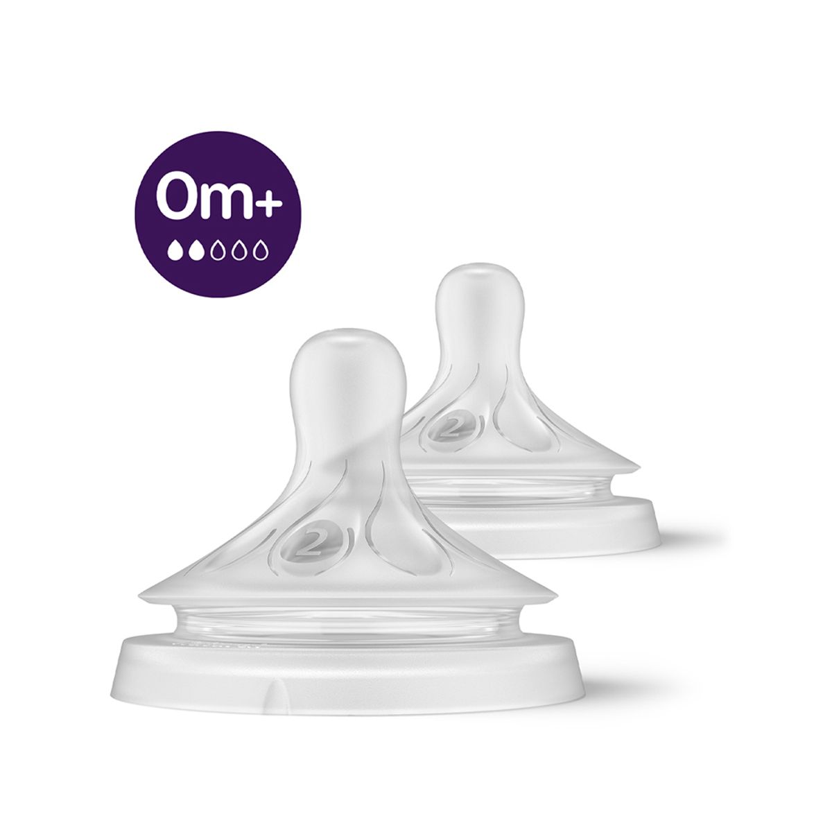 AVENT - 2 Tetinas Natural 3.0 Flujo Lento