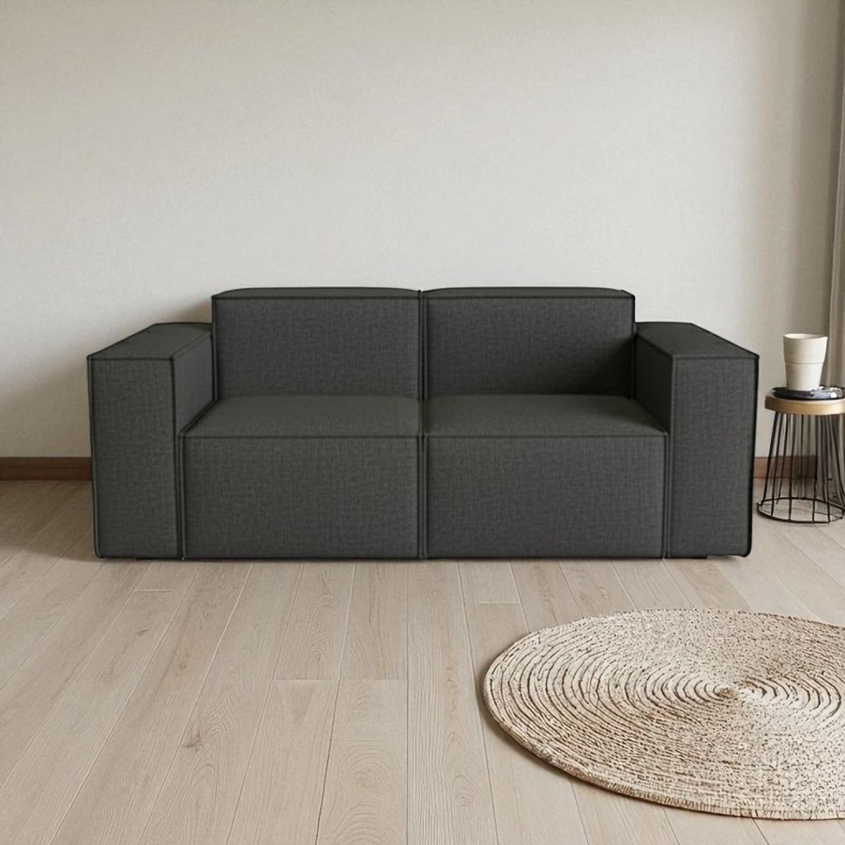 DISEÑOS VALESTRINI - SOFA AURA TRES CUERPOS LINO