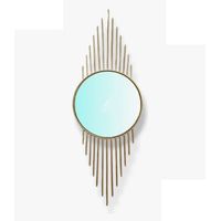 Espejo Decorativo Metálico Color Dorado…