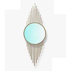 GENERICO - Espejo Decorativo Metálico Color Dorado…