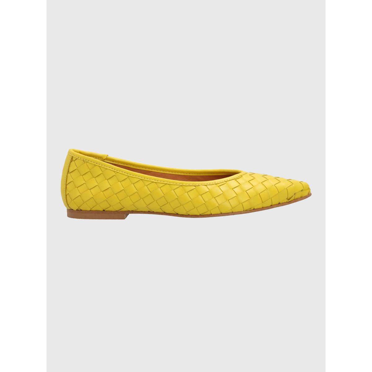 HUSH PUPPIES - Ballerina Cuero Mujer Fabiola Amarilla HUSH PUPPIES