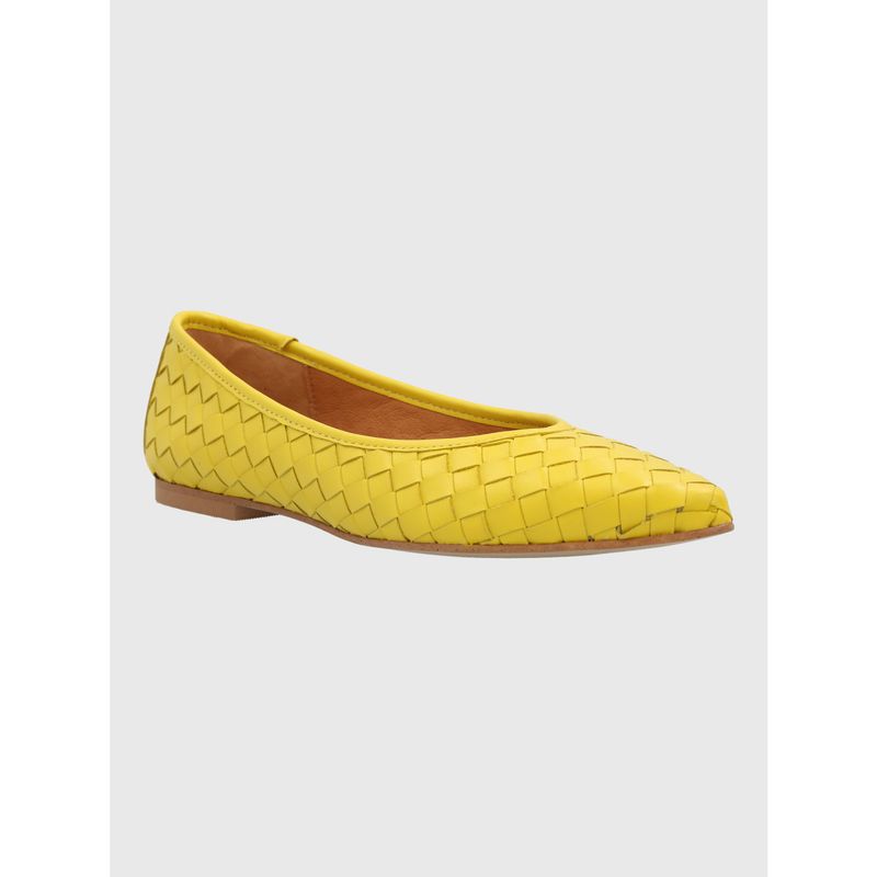 HUSH PUPPIES - Ballerina Cuero Mujer Fabiola Amarilla HUSH PUPPIES
