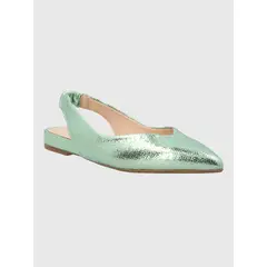 HUSH PUPPIES - Ballerina Vestir Mujer Cuero Carmin Verde