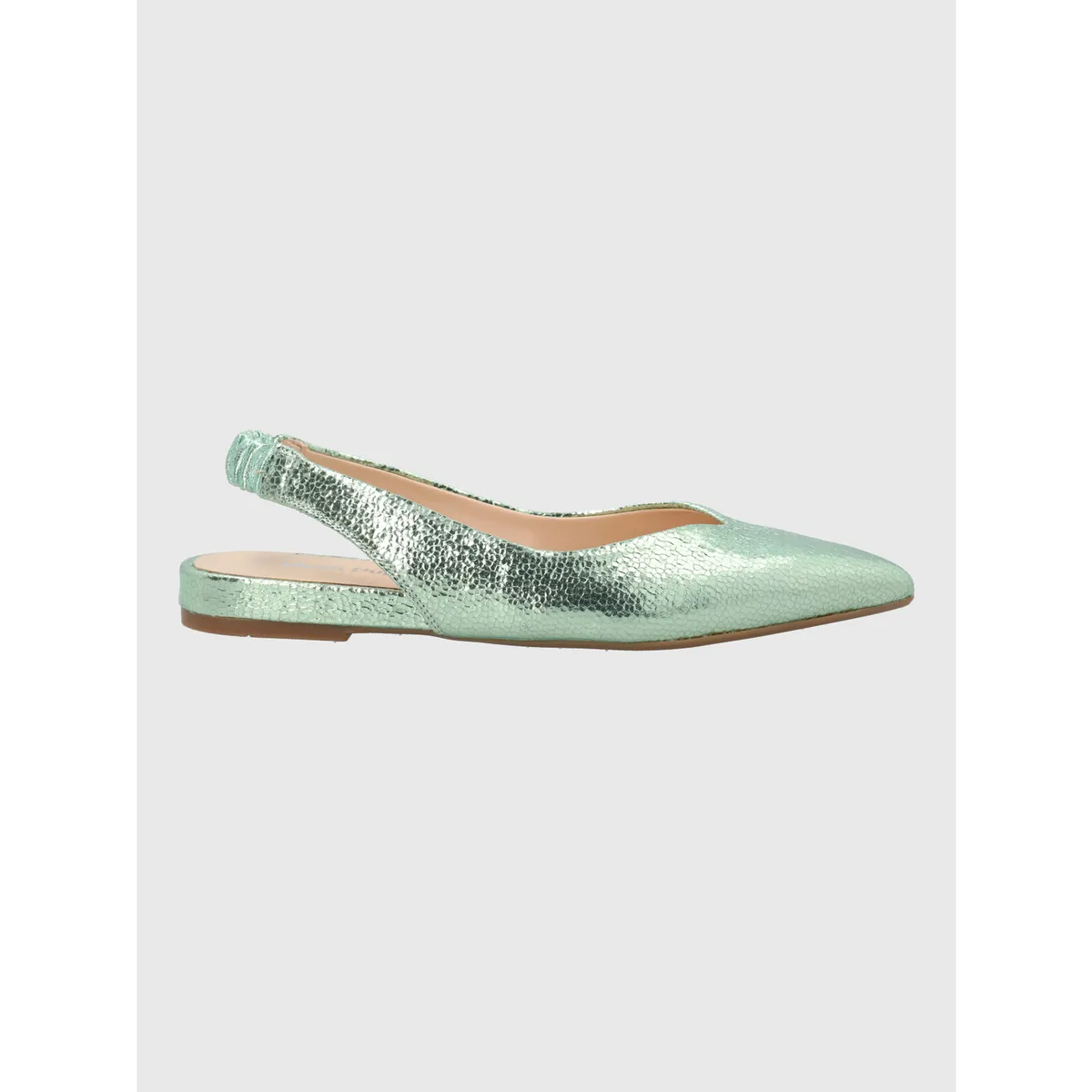 HUSH PUPPIES - Ballerina Vestir Mujer Cuero Carmin Verde HUSH PUPPIES