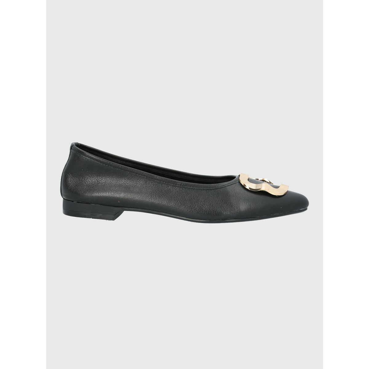 HUSH PUPPIES - Ballerina Vesitr Mujer Cuero Kenzie Negra HUSH PUPPIES