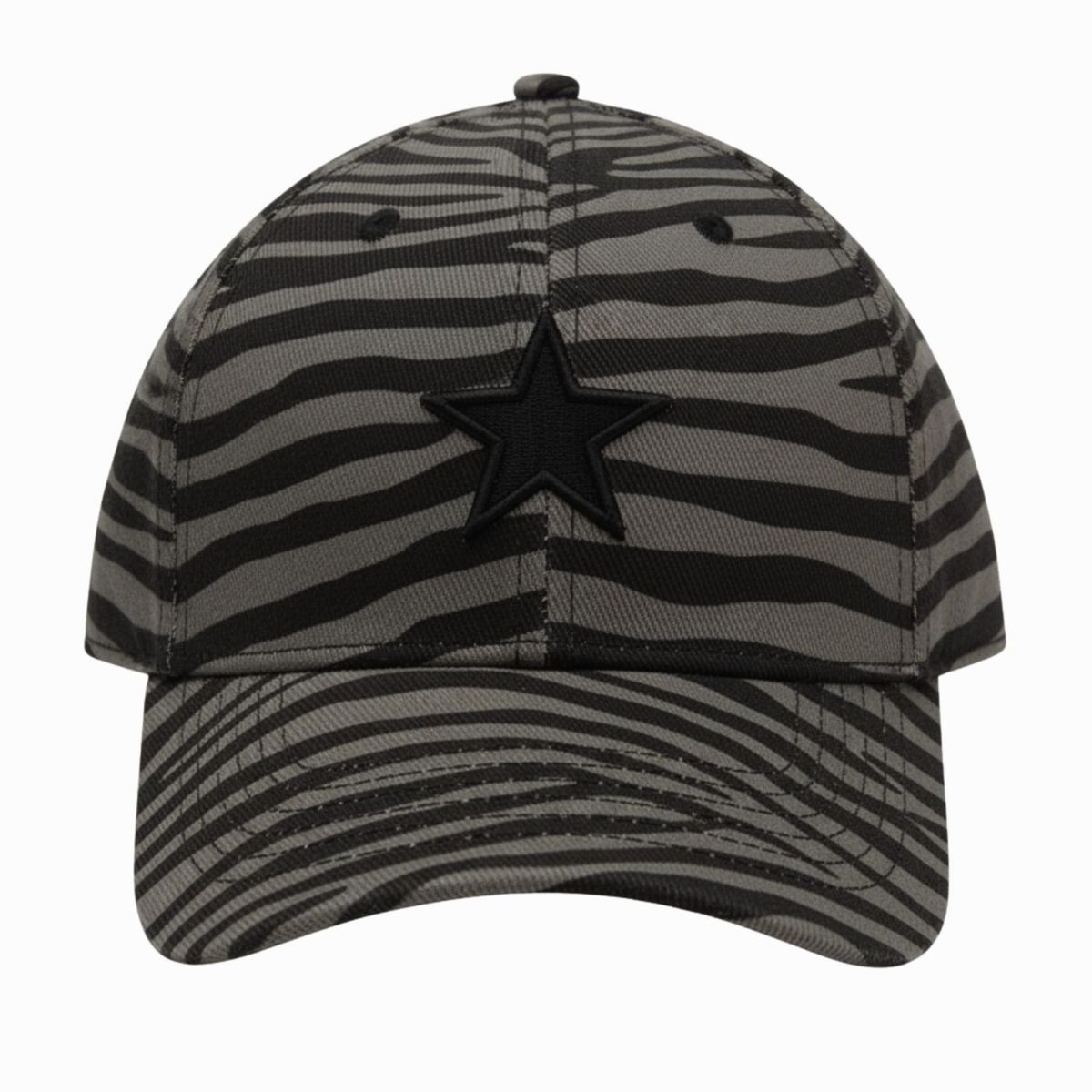 ANONIMASTORE - Gorra Jockey Mujer Cebra Estrella