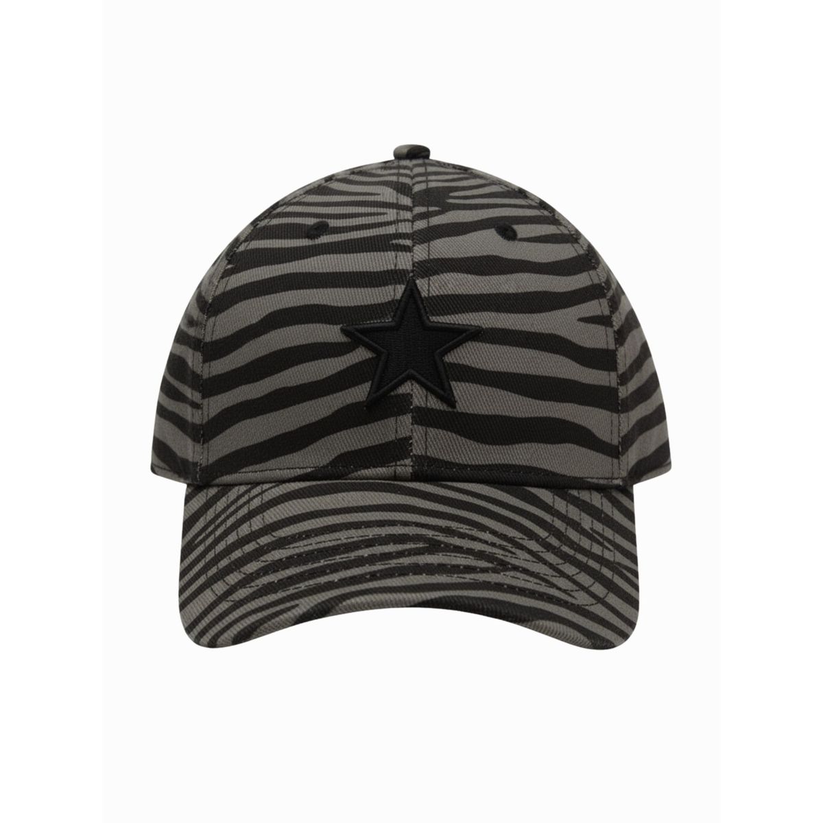ANONIMASTORE - Gorra Jockey Mujer Cebra Estrella