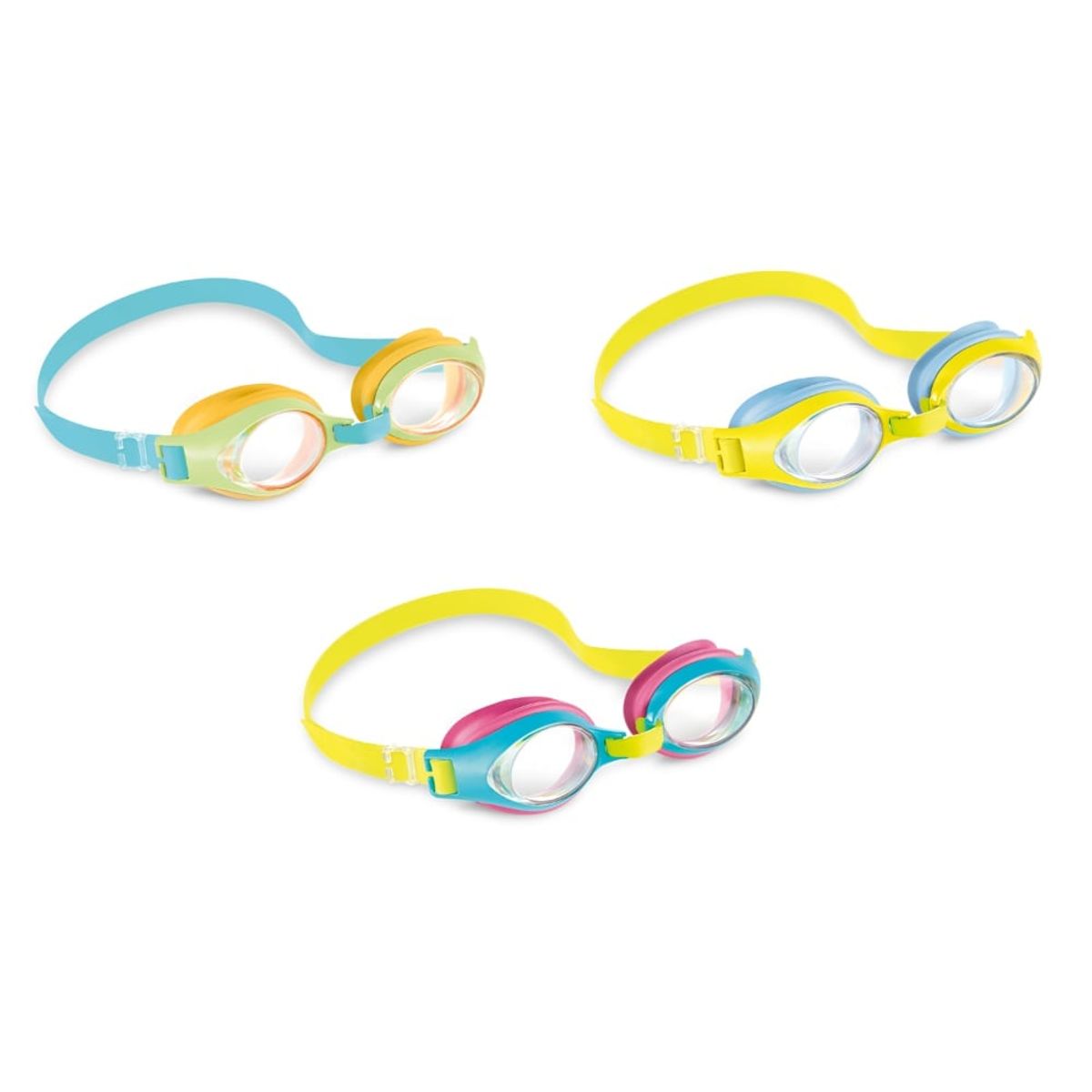 INTEX - Lentes de Natación Kids INTEX Aqua Flow 3-8 Años Amarillo