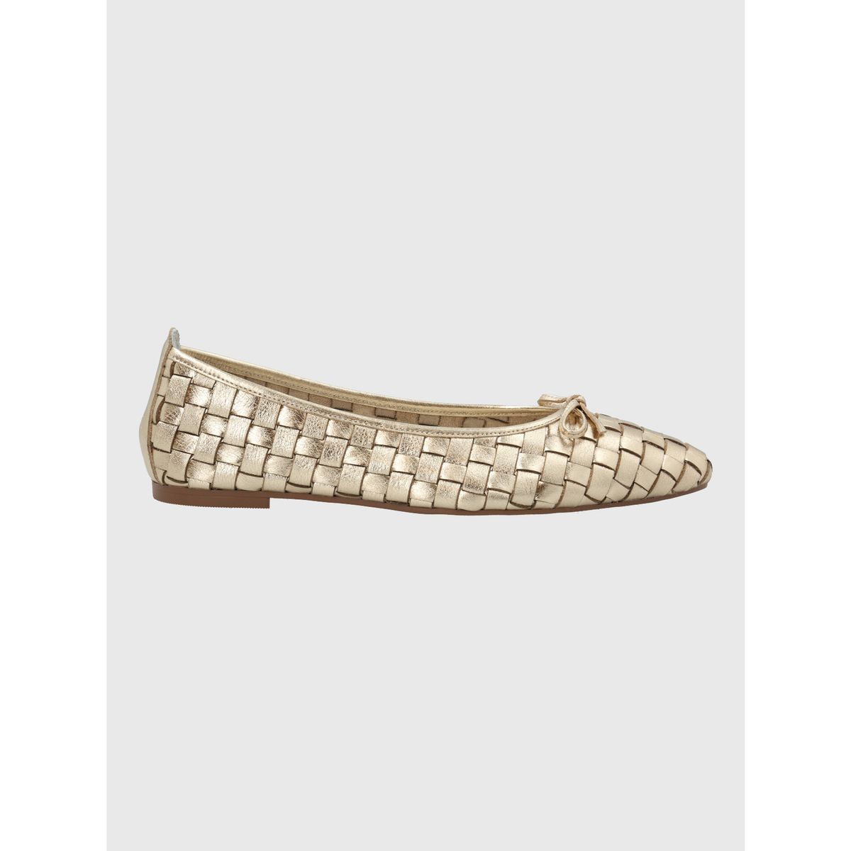 HUSH PUPPIES - Ballerina Cuero Mujer Gianni Dorado HUSH PUPPIES