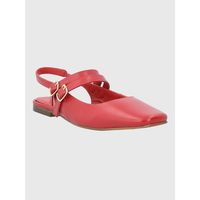 Ballerina Cuero Mujer Clementine Roja