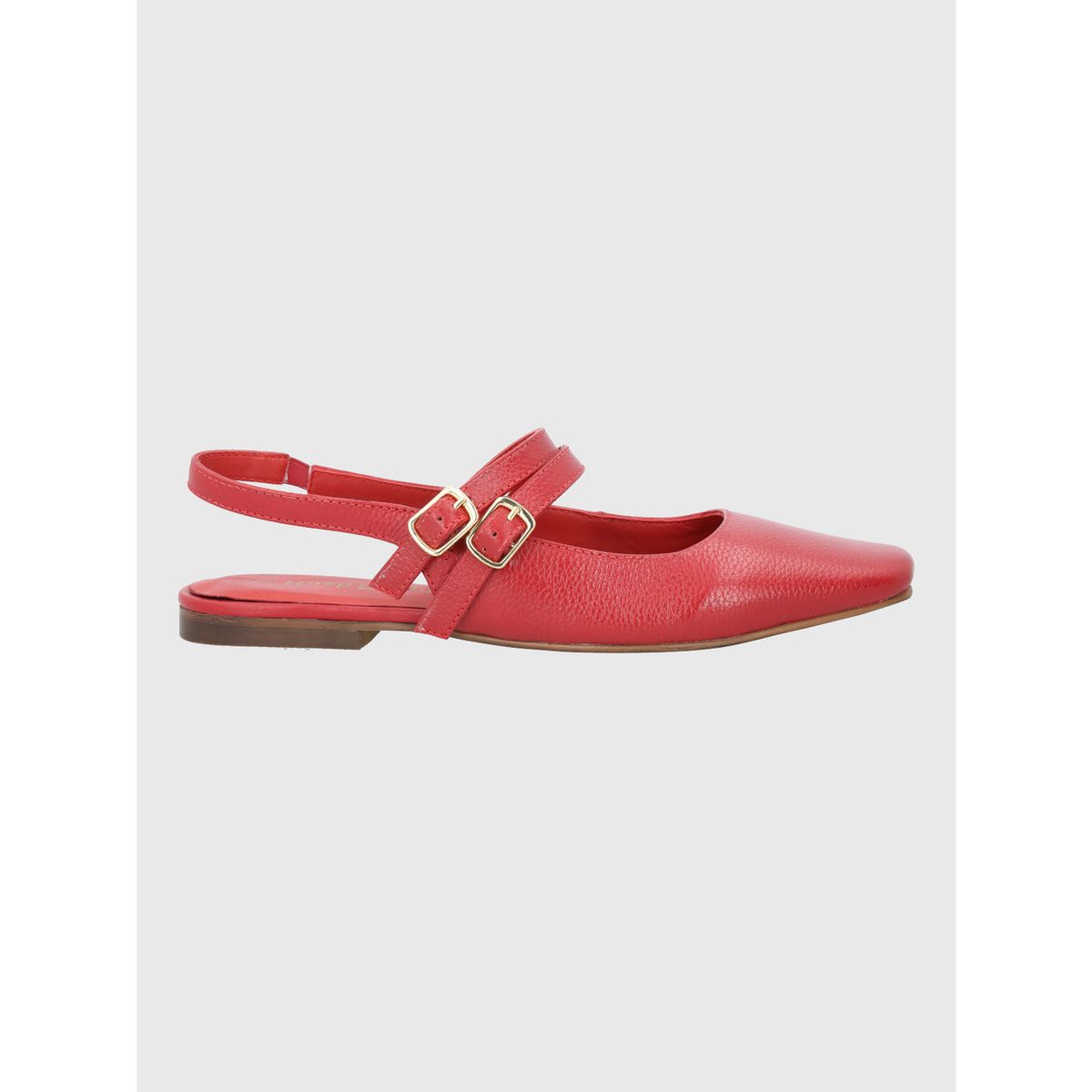HUSH PUPPIES - Ballerina Cuero Mujer Clementine Roja HUSH PUPPIES