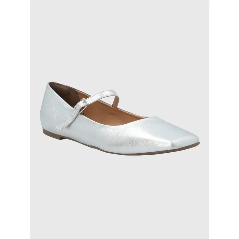 HUSH PUPPIES - Ballerina Cuero Mujer Lovere Metalizada HUSH PUPPIES