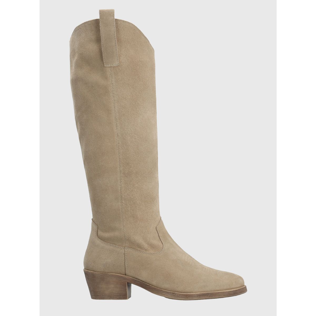 HUSH PUPPIES - Bota Vaquera Mujer Cuero Andorra Beige HUSH PUPPIES