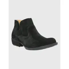 HUSH PUPPIES - Botin Cuero Mujer Lovaina Negro