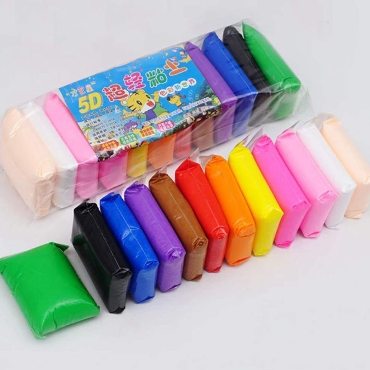 GENERICO - 12 Masas Moldeable Slime Colores Arcilla Moldeable Plastilina