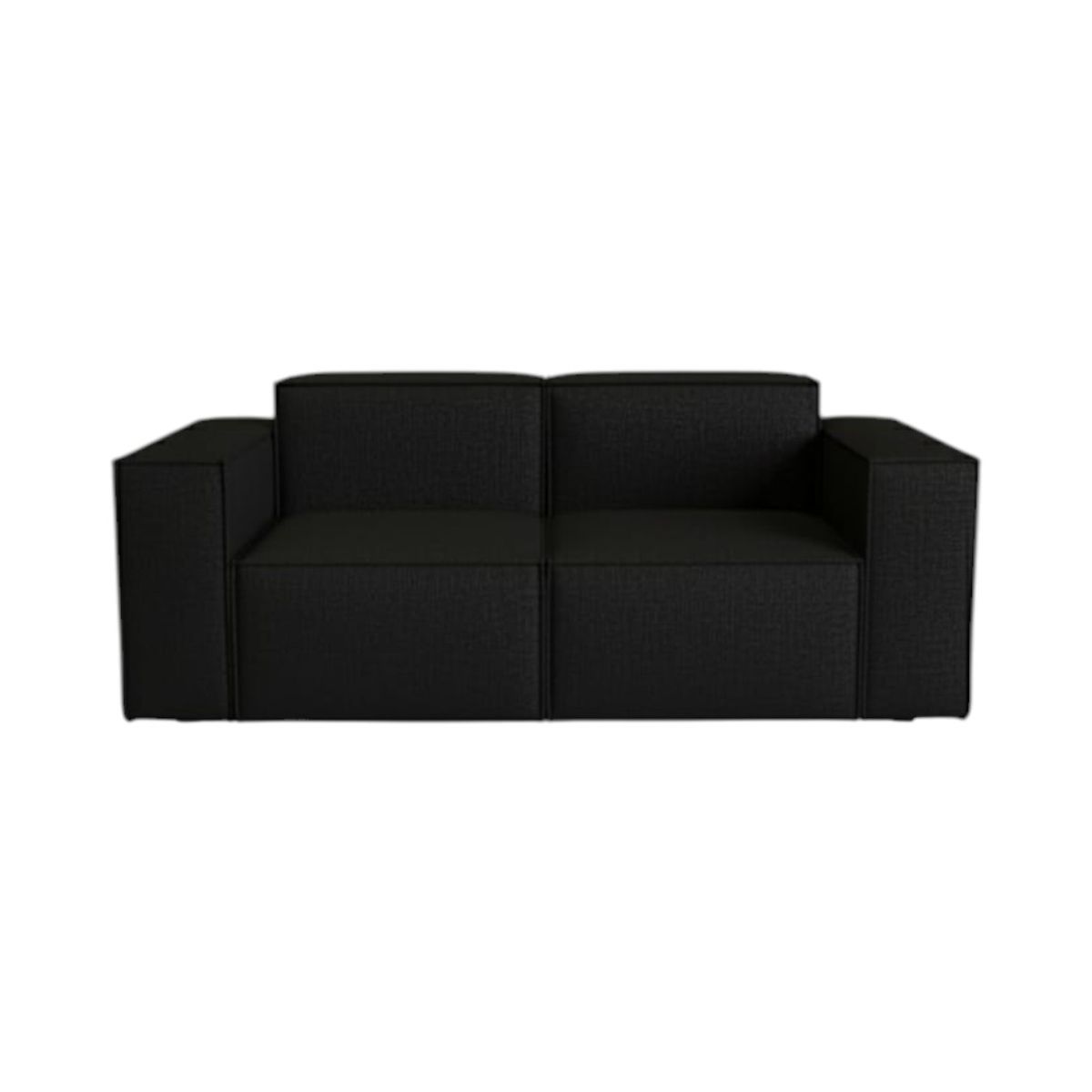 DISEÑOS VALESTRINI - SOFA AURA TRES CUERPOS LINO NEGRO