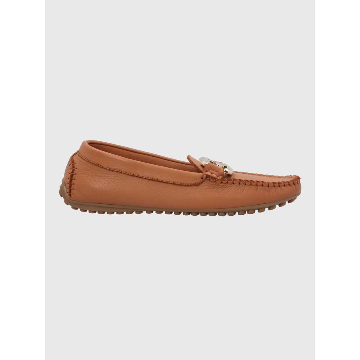 HUSH PUPPIES - Mocasin Cuero Mujer Rodeo Café HUSH PUPPIES