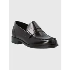 HUSH PUPPIES - Mocasin MujerItaliano Cuero Rozato Burdeo