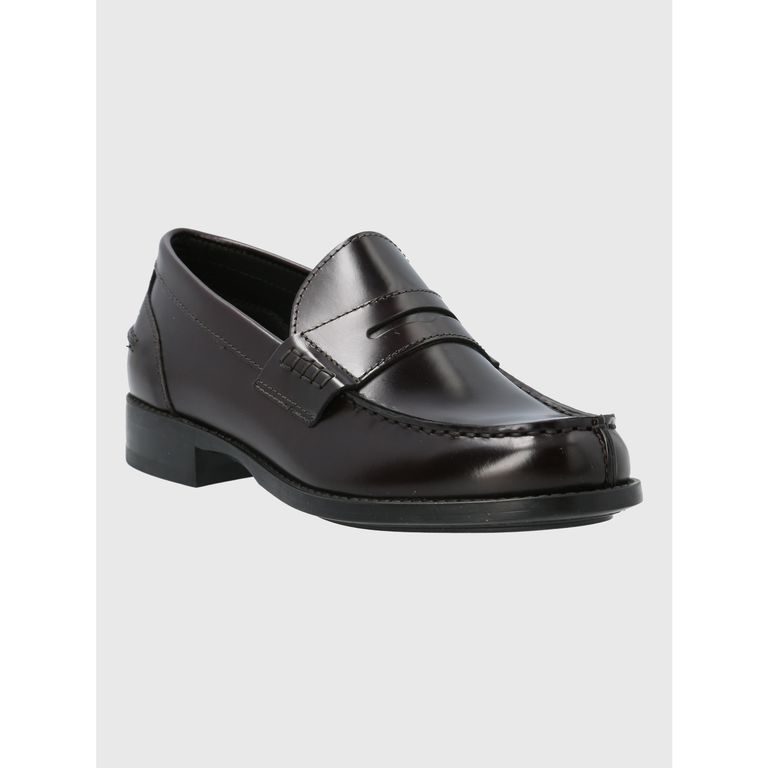 Mocasin MujerItaliano Cuero Rozato Burdeo