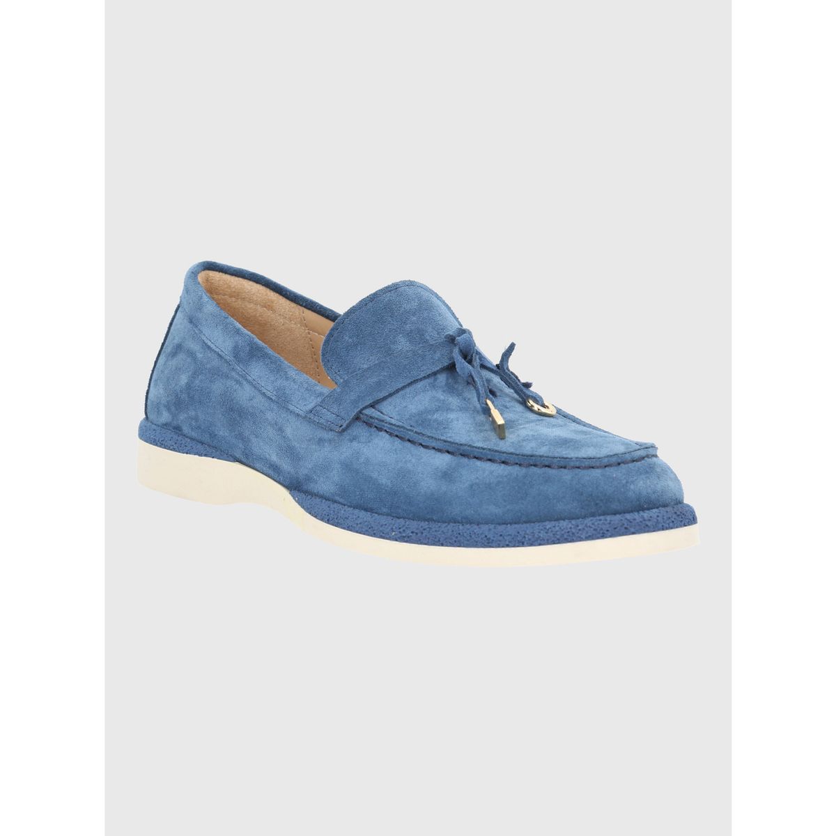 HUSH PUPPIES - Mocasin Cuero Mujer Margott Azul HUSH PUPPIES
