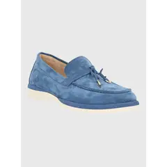 HUSH PUPPIES - Mocasin Cuero Mujer Margott Azul