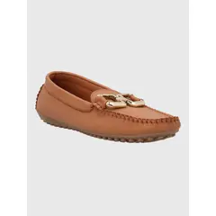 HUSH PUPPIES - Mocasin Cuero Mujer Rodeo Café