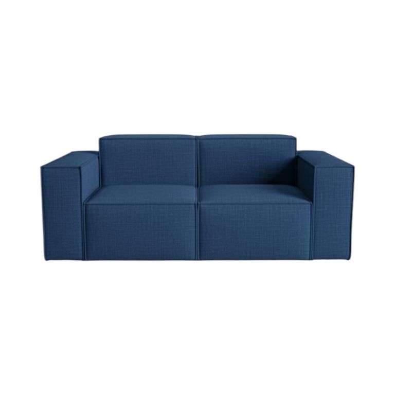 SOFA AURA TRES CUERPOS LINO AZUL Azul marino