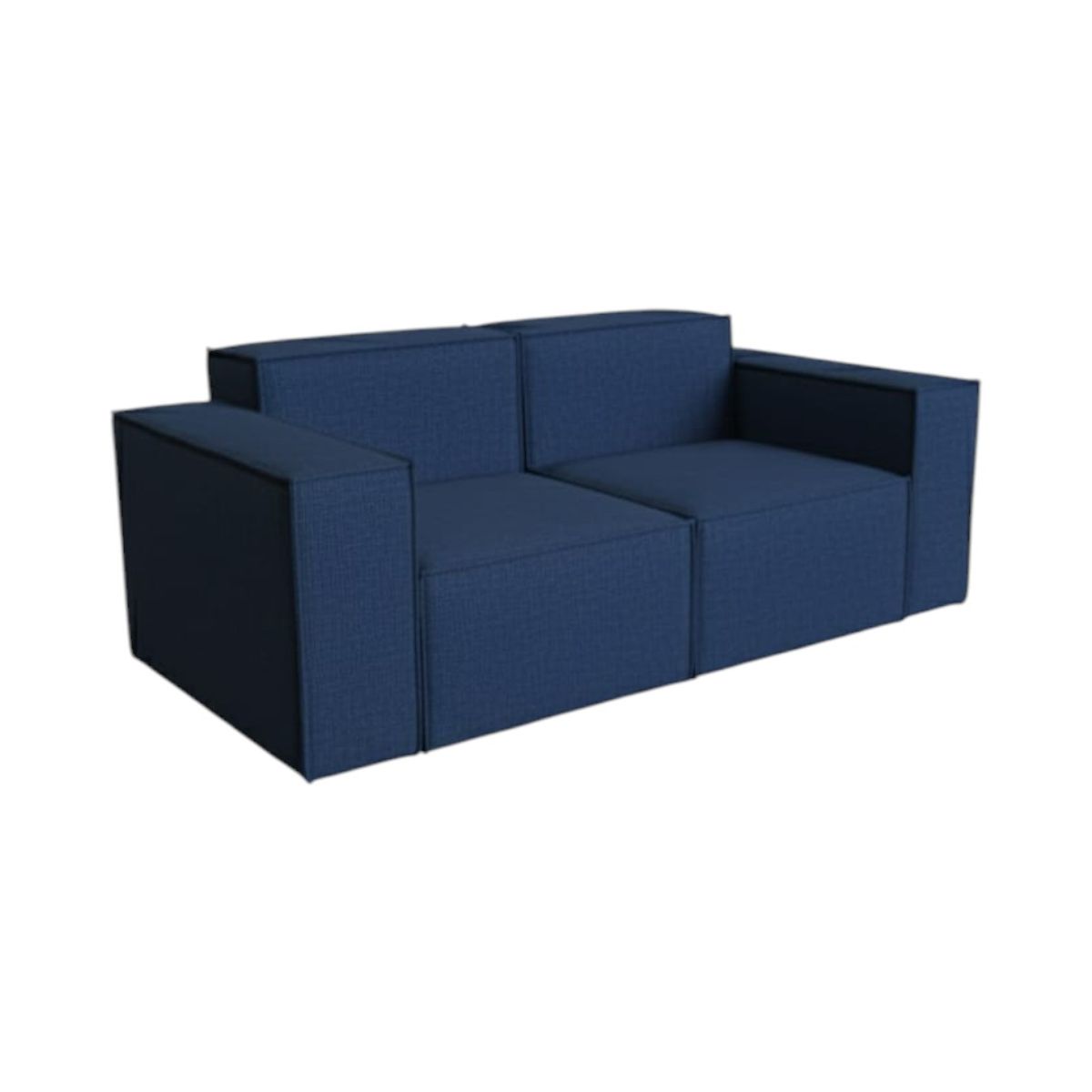 DISEÑOS VALESTRINI - SOFA AURA TRES CUERPOS LINO AZUL