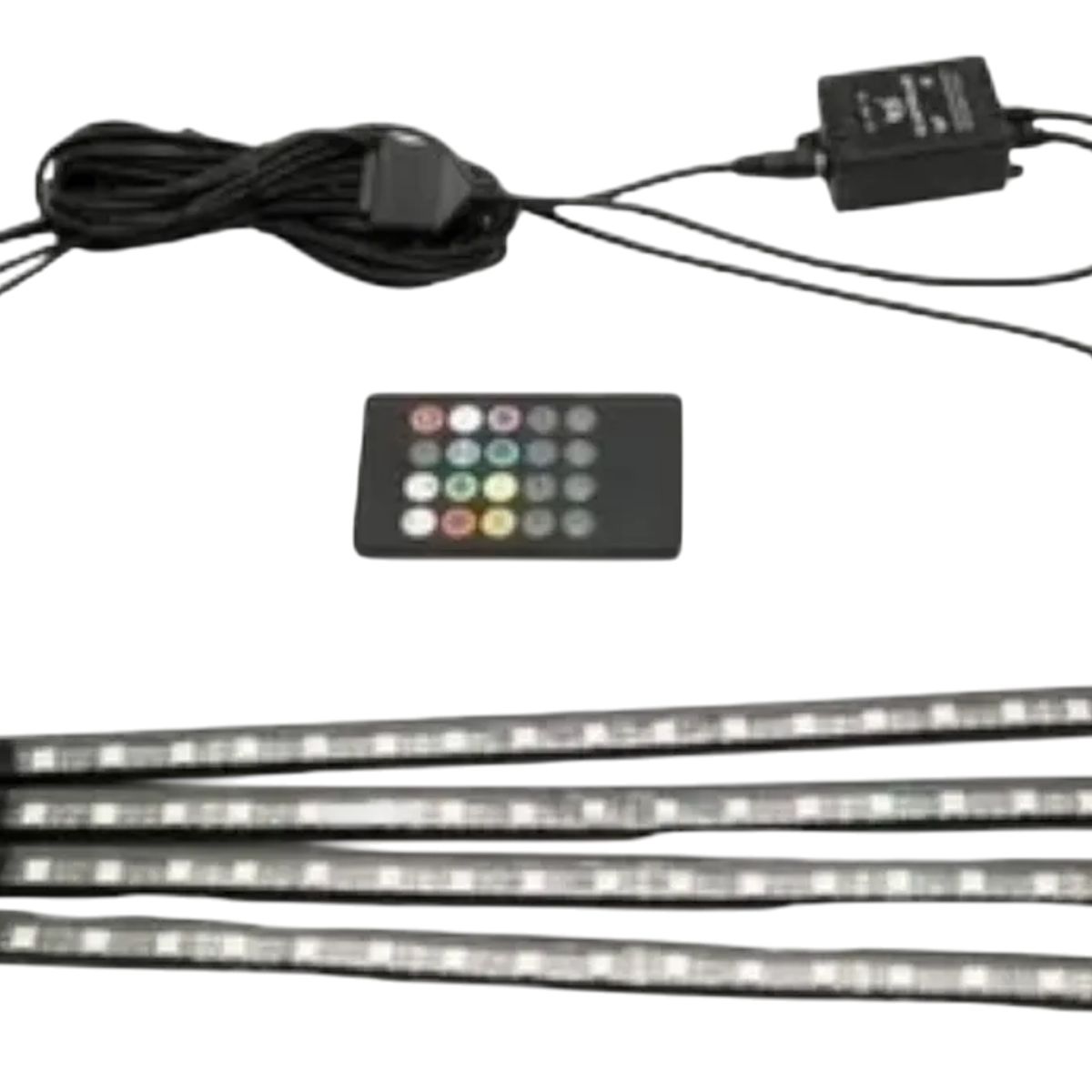 GENERICO - Tira Led Multicolor Rgb Interior Carro Control Sensor